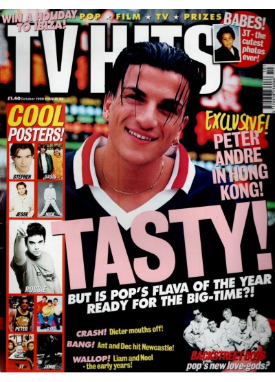 TV Hits Magazine - Issue 86 - October 1996 Peter Andre Nick Carter Kristy Wright Robbie Williams Dieter Brummer