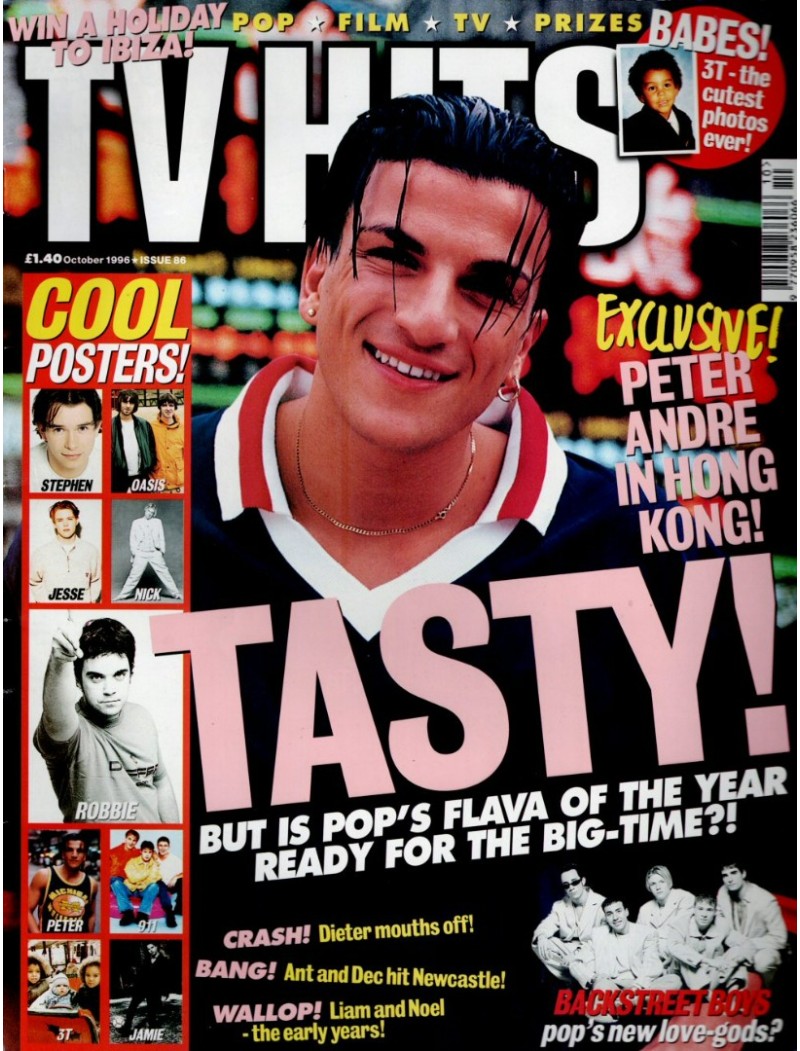 TV Hits Magazine - Issue 86 - October 1996 Peter Andre Nick Carter Kristy Wright Robbie Williams Dieter Brummer