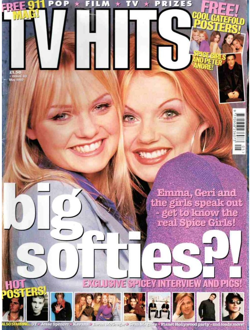 TV Hits Magazine - Issue 93 - May 1997 Spice Girls David Schwimmer Courtney Cox Robbie Williams