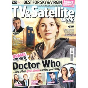 TV & Satellite Week Magazine 2018 2nd June 2018 Doctor Who Jodie Whittaker Keeley Hawes