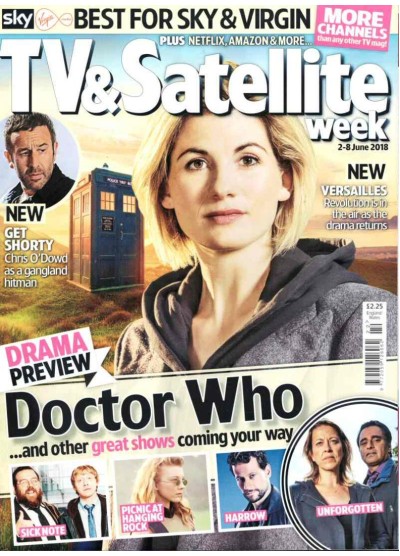 TV & Satellite Week Magazine 2nd June 2018 Doctor Who Jodie Whittaker Keeley Hawes