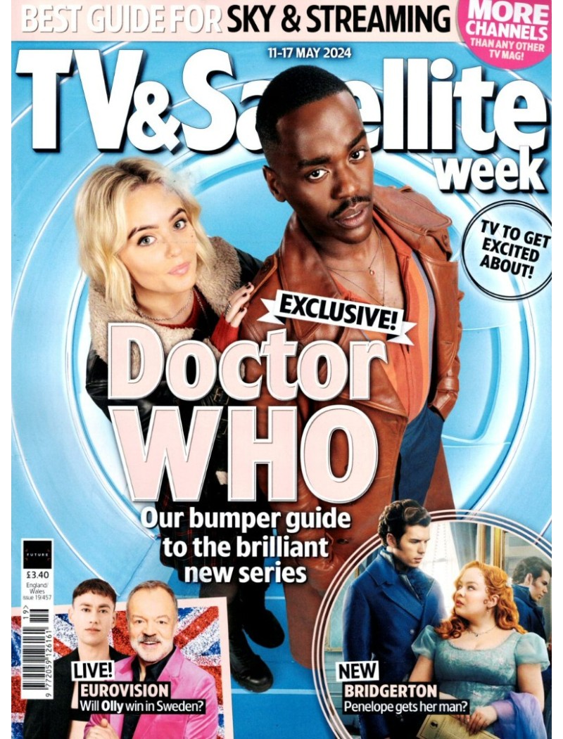 TV & Satellite Week Magazine 11th May 2024 Doctor Who Ncuti Gatwa Millie Gibson TV & Satellite Week Magazine 11th May 2024 Doctor Who Ncuti Gatwa Millie Gibson