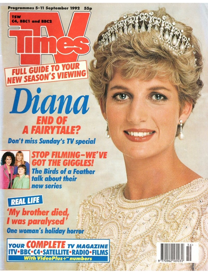 TV Times Magazine 5th September 2002 Princess Diana