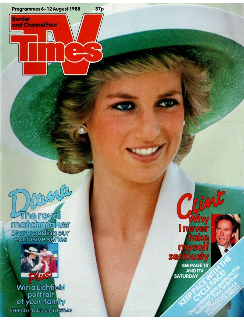 TV Times Magazine 6th August 1988 Princess Diana