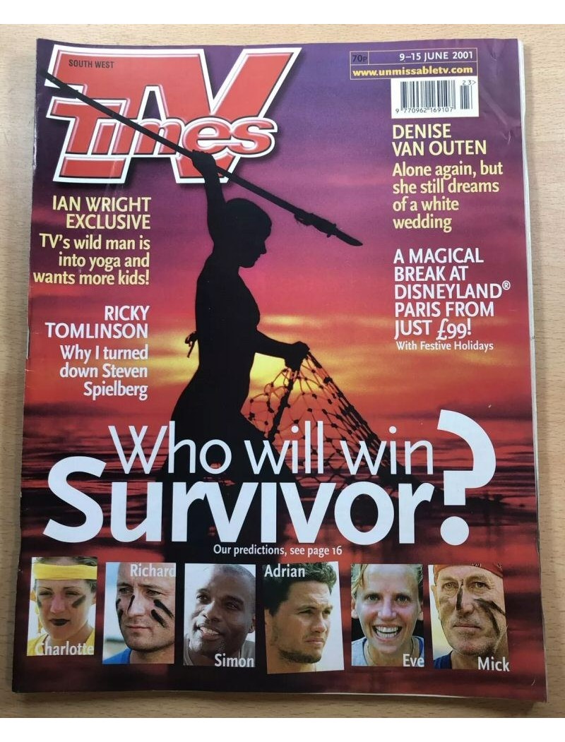 TV Times Magazine 9th June 2001