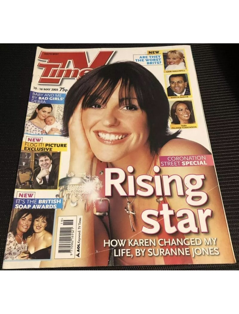 TV Times Magazine 10th May 2003 Suranne Jones