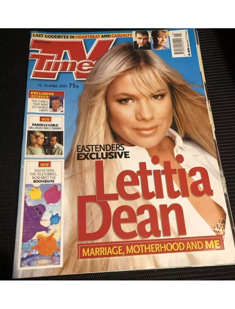 TV Times Magazine 12th April 2003 Letitia Dean