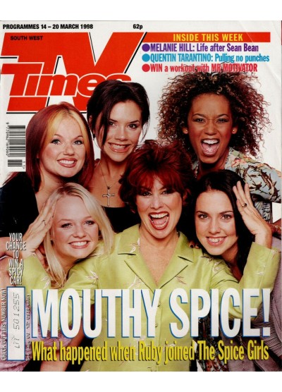 TV Times Magazine 14th March 1998 Spice Girls Phil Daniels Quentin Tarantino