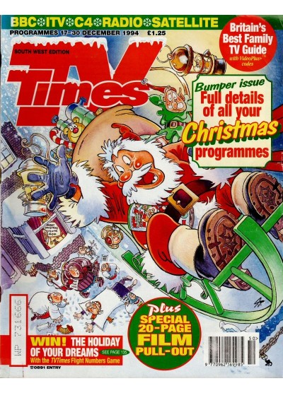 TV Times Magazine 17th December 1994 Christmas Issue