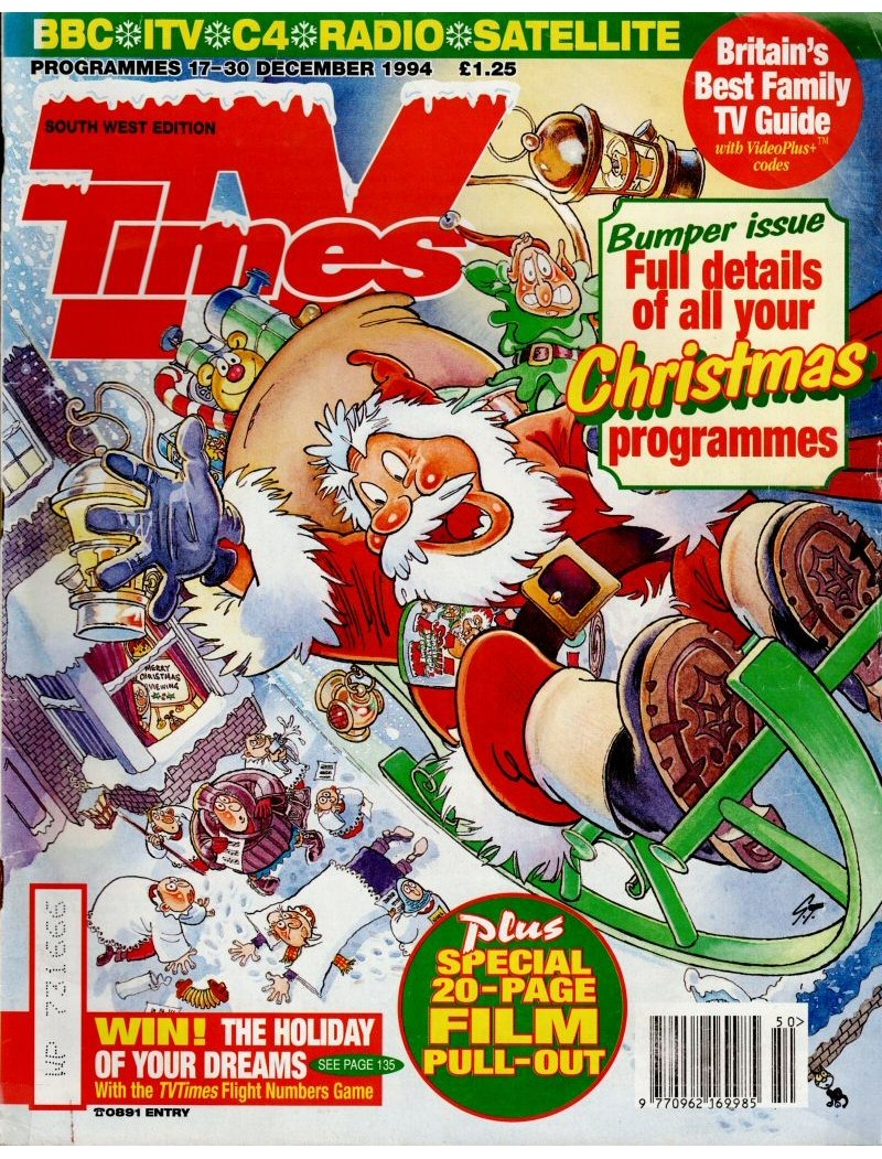 TV Times Magazine 17th December 1994 Christmas Issue