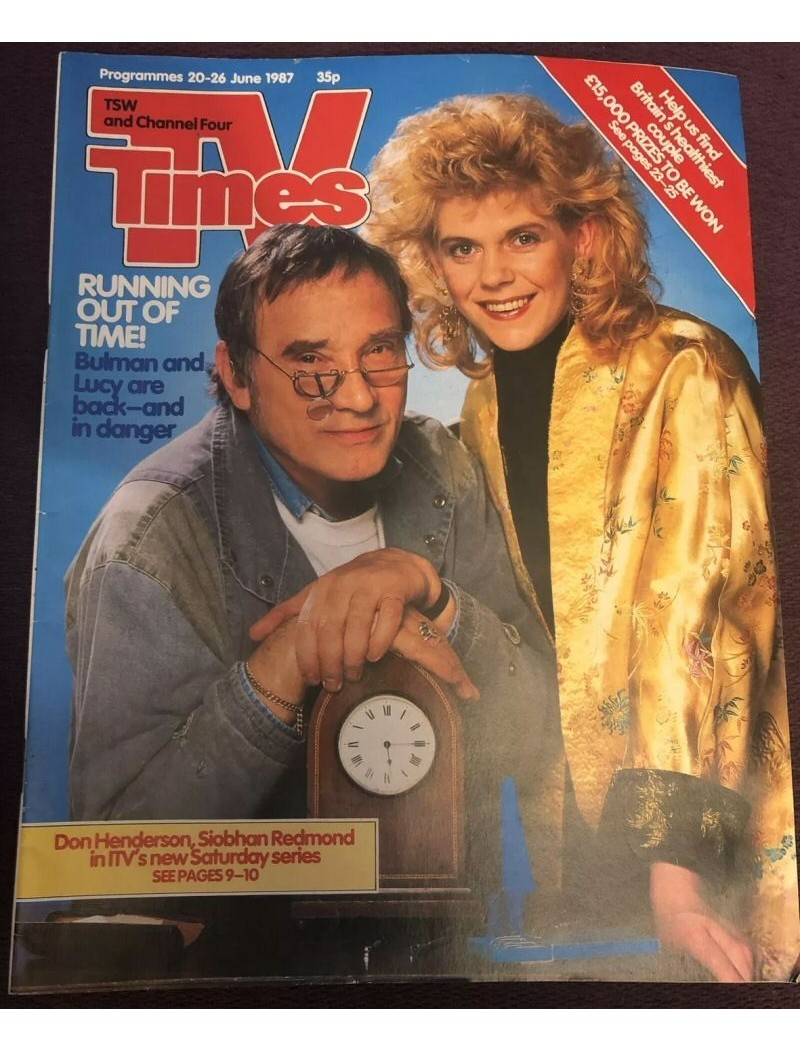 TV Times Magazine 20th June 1987 Billie Whitelaw cover
