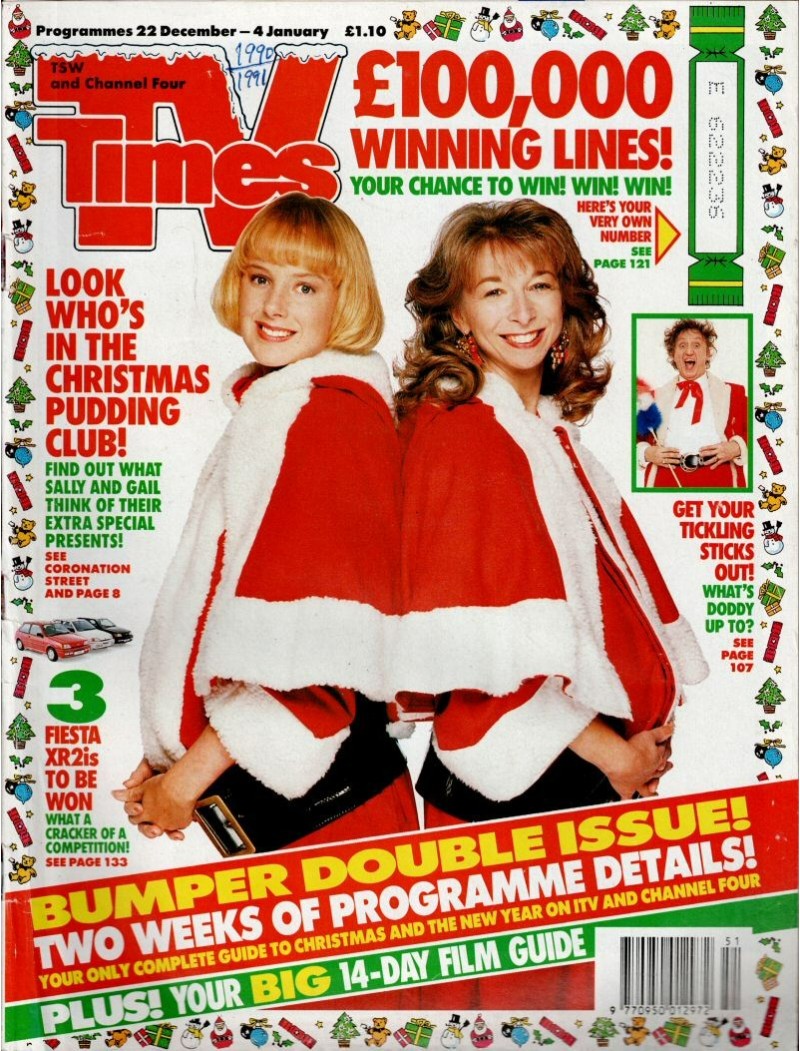TV Times Magazine 22nd December 1990 Christmas