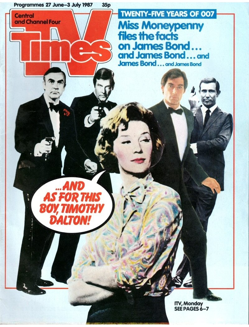 TV Times Magazine 27th June 1987 James Bond