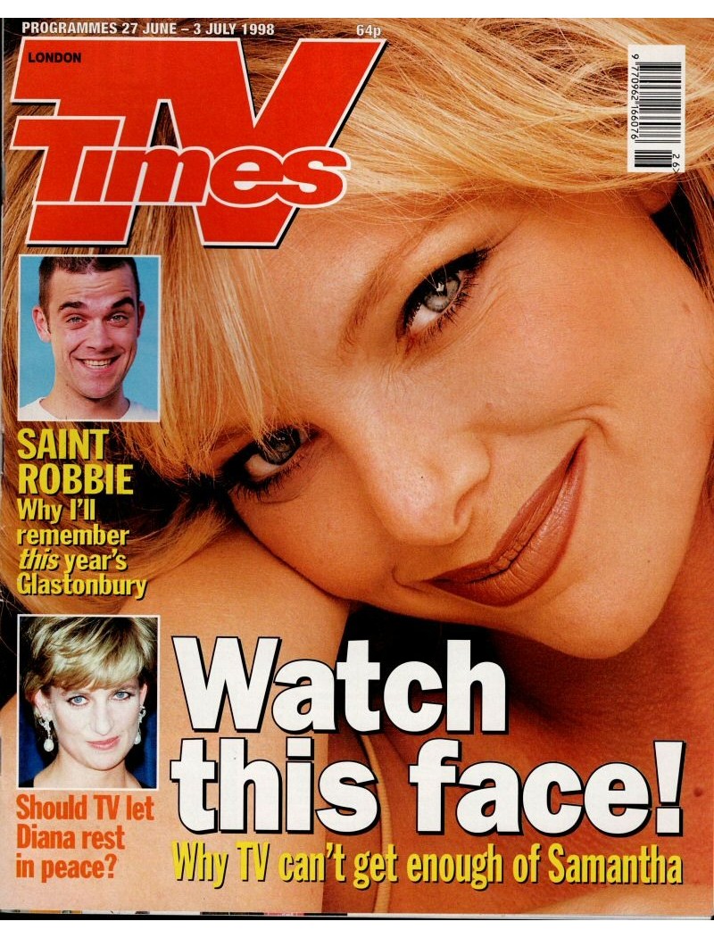 TV Times Magazine 27th June 1998 Samantha Janus