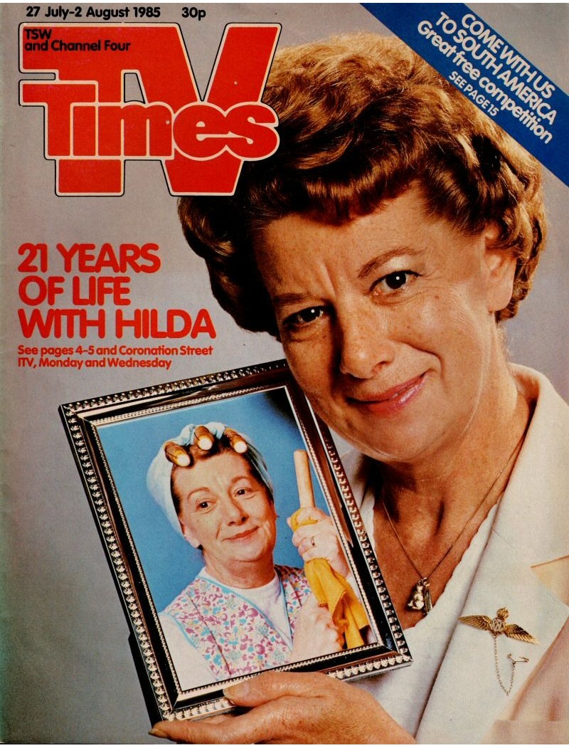 TV Times Magazine 27th July 1985 Jean Alexander TV Times Magazine 27th July 1985 Jean Alexander