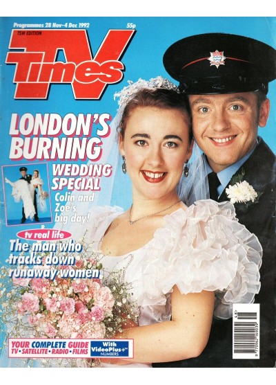 TV Times Magazine 28th November 1992 Londons Burning