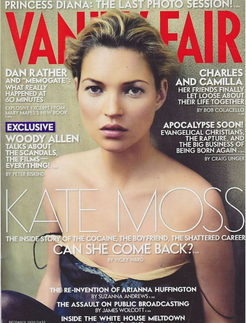Vanity Fair Magazine December 2005 Kate Moss