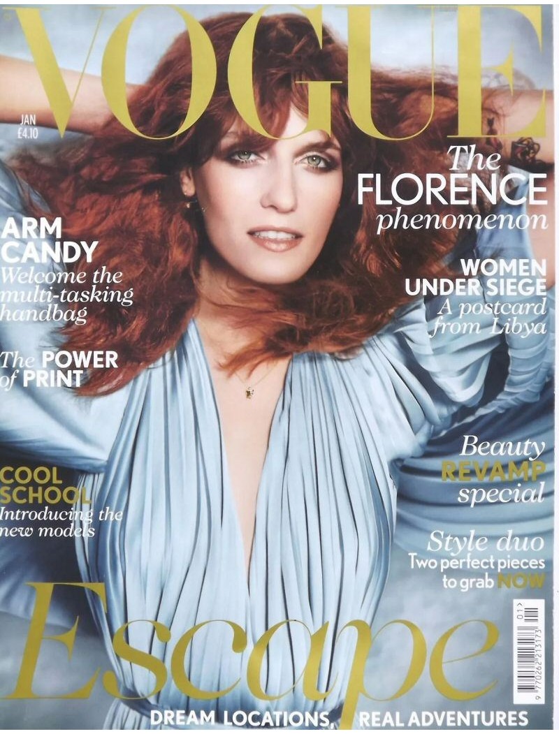Vogue Fashion Magazine UK January 2012 Florence Welch Vogue Fashion Magazine UK January 2012 Florence Welch