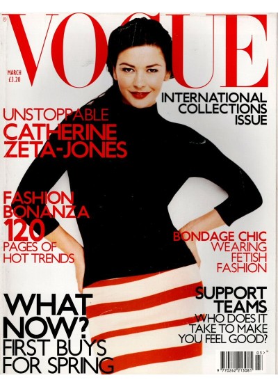 Vogue Magazine March 2001 Catherine Zeta Jones