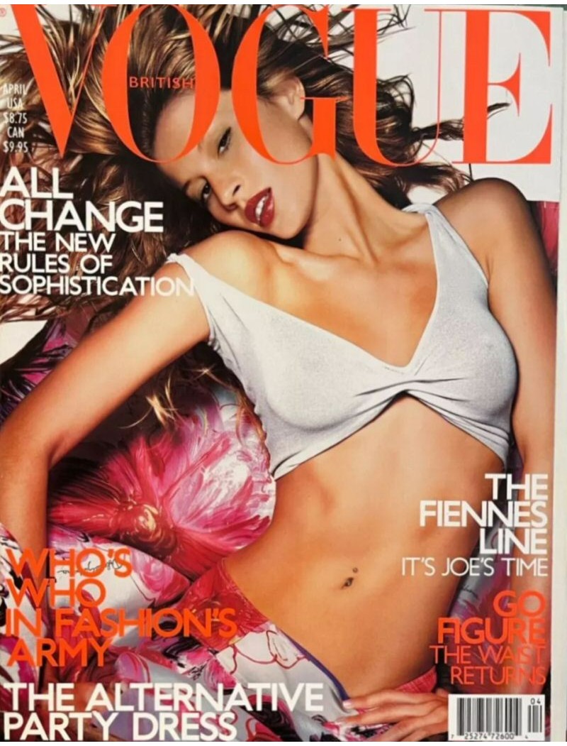 Vogue Fashion Magazine UK April 2001Gisele Bundchen