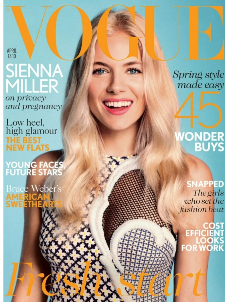 Vogue Fashion Magazine UK April 2012 Sienna Miller Vogue Fashion Magazine UK April 2012 Sienna Miller
