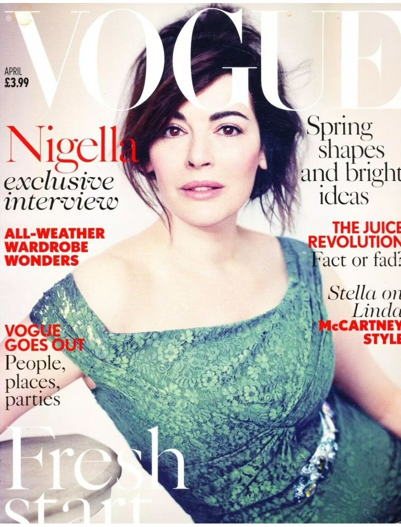 Vogue Magazine April 2014 Nigella Lawson