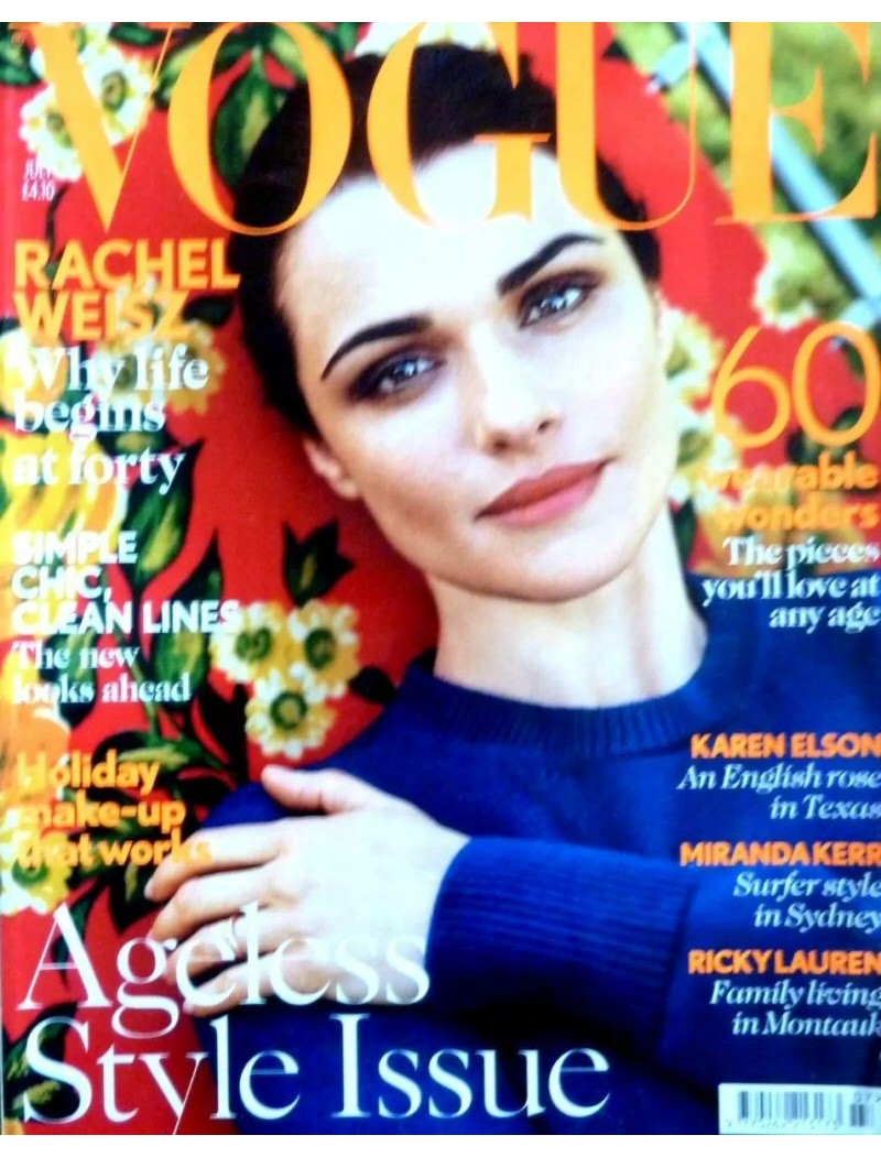 Vogue Fashion Magazine UK July 2012 Rachel Weisz