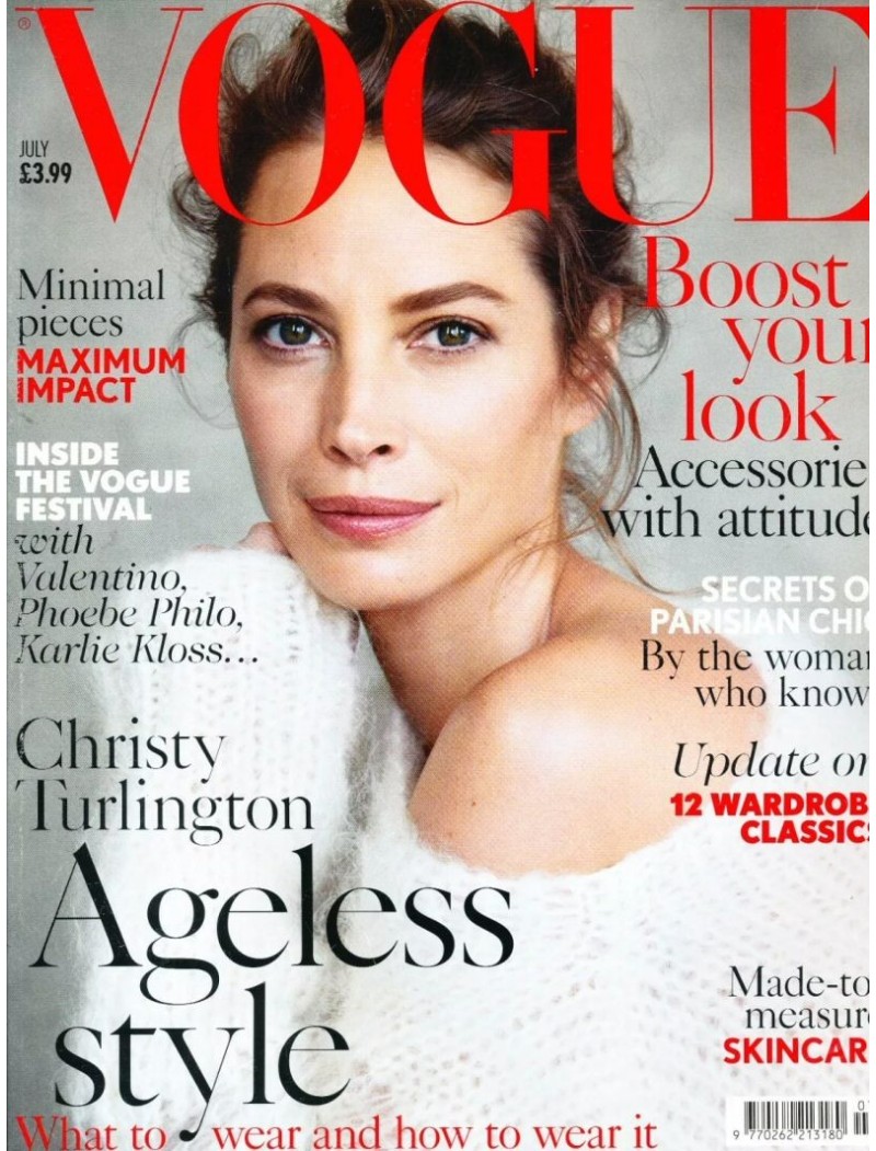Vogue Magazine July 2014 Christy Turlington