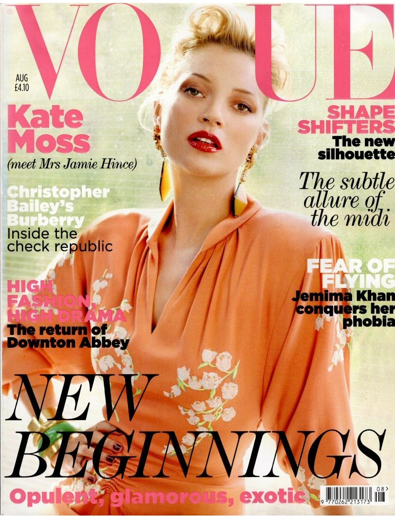 Vogue Fashion Magazine UK August 2011 Kate Moss