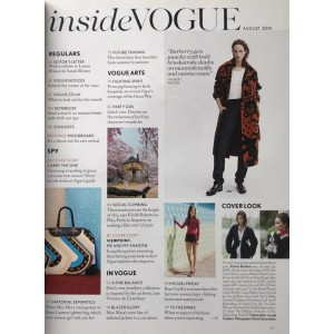 Vogue UK Fashion Magazine August 2014 Victoria Beckham