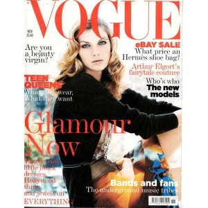 Vogue Fashion Magazine - 2004 November 2004 Marianne Faithfull Emily Blunt Lily Cole Stellan Skarsgard Alice Timperley 