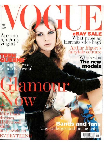 Vogue Magazine November 2004 Marianne Faithfull Emily Blunt Lily Cole Stellan Skarsgard Alice Timperley 
