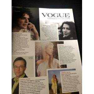 Vogue Fashion Magazine November 2004 Marianne Faithfull Emily Blunt Lily Cole Stellan Skarsgard Alice Timperley 