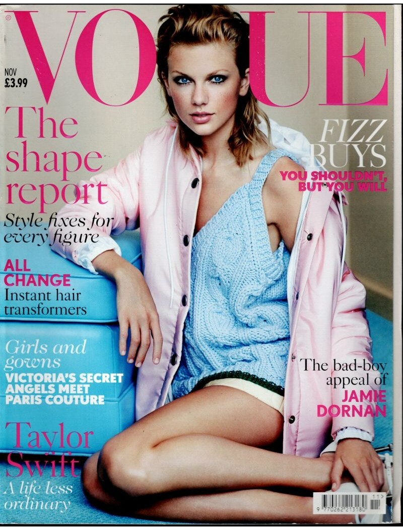 Vogue UK Magazine November 2014 TAYLOR SWIFT JAMIE DORNAN GILLIAN ANDERSON JEMMA KIDD FALAISE