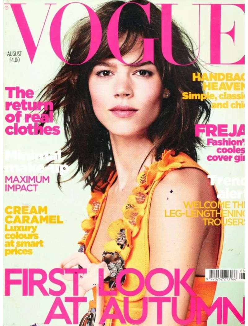 Vogue Fashion Magazine UK August 2010 Freja Baha