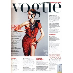 Vogue Fashion Magazine UK February 2010 