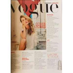 Vogue Fashion Magazine UK June 2010 Angela Lindvall