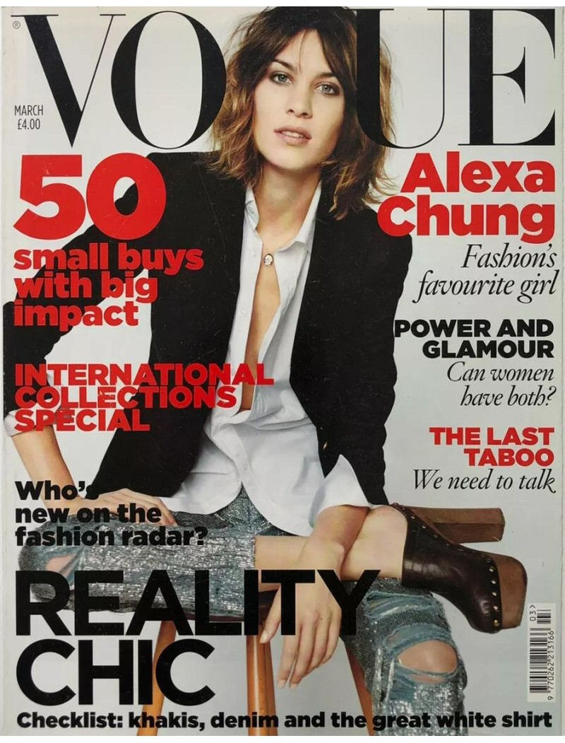 Vogue Fashion Magazine UK March 2010 Alexa Chung