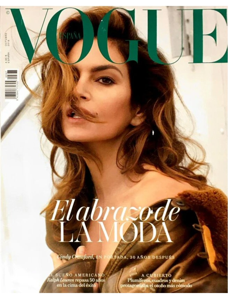Vogue Magazine Spanish October 2018 Cindy Crawford Vogue Magazine Spanish October 2018 Cindy Crawford