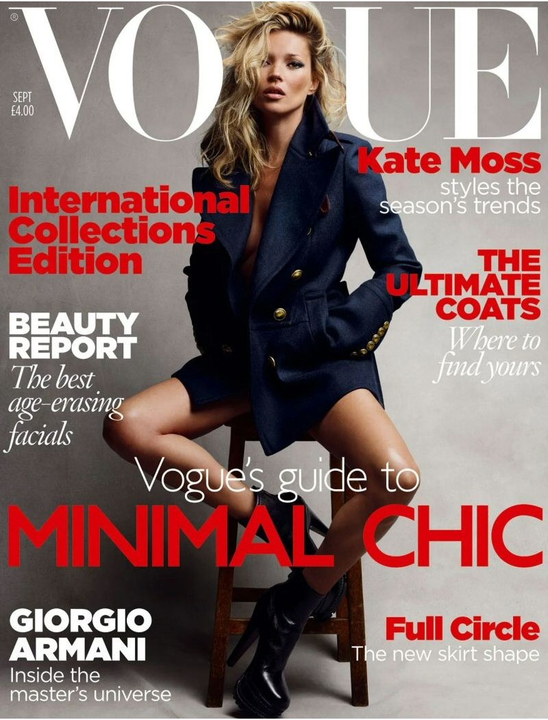 Vogue Fashion Magazine UK September 2010 Kate Moss
