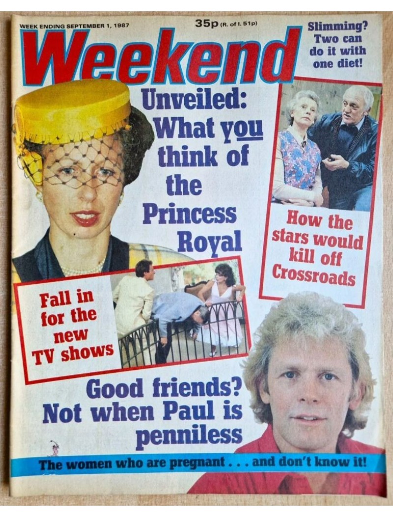 Weekend Magazine 1st September 1987 Crossroads TV Paul Nicholas Stevie Wonder