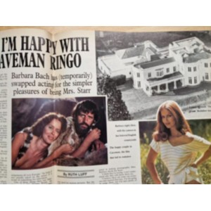 Weekend Magazine 18th April 1984 Barbara Bach & Ringo Starr