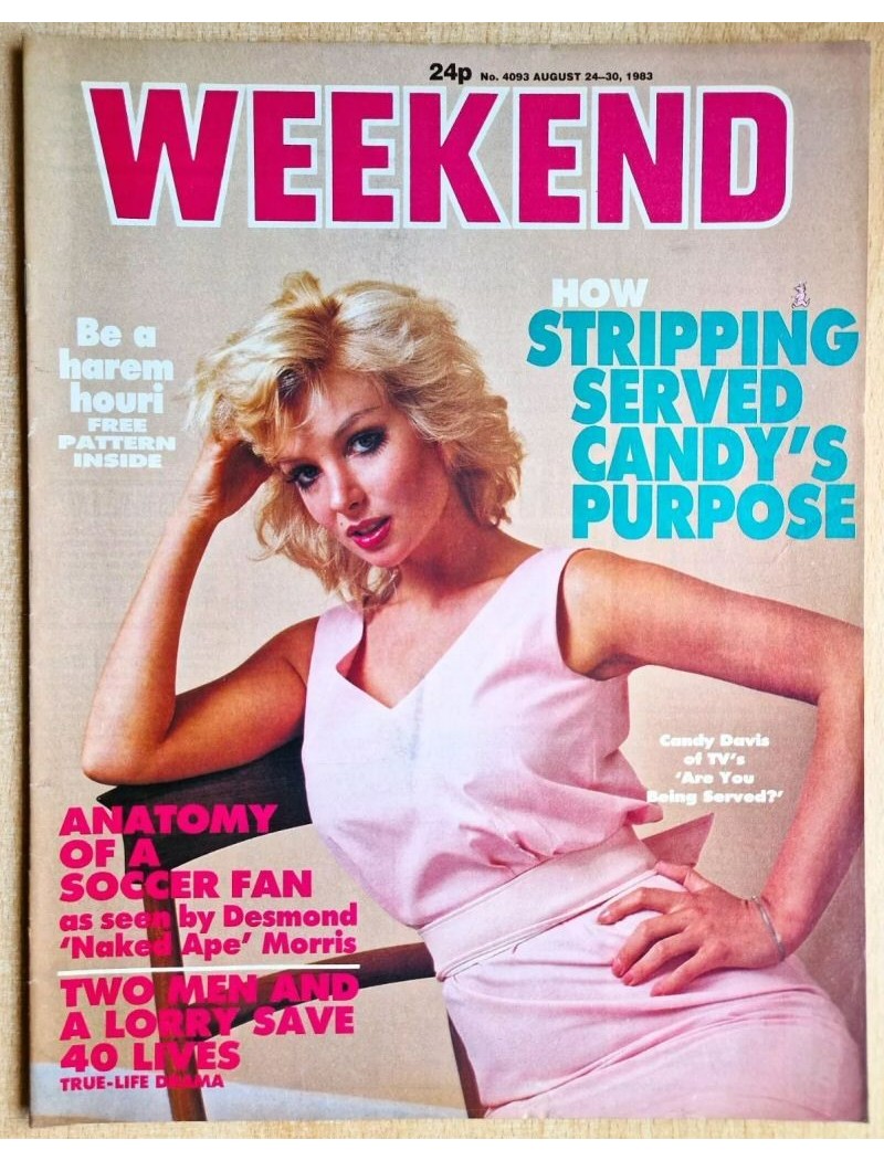 Weekend Magazine 24th August 1983 Candy Davis Teddy Kennedy Jr Billy Jean King