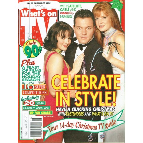 Whats on TV Magazine - 1995 16th December 1995 Martine McCutcheon Patsy Palmer John Hannah