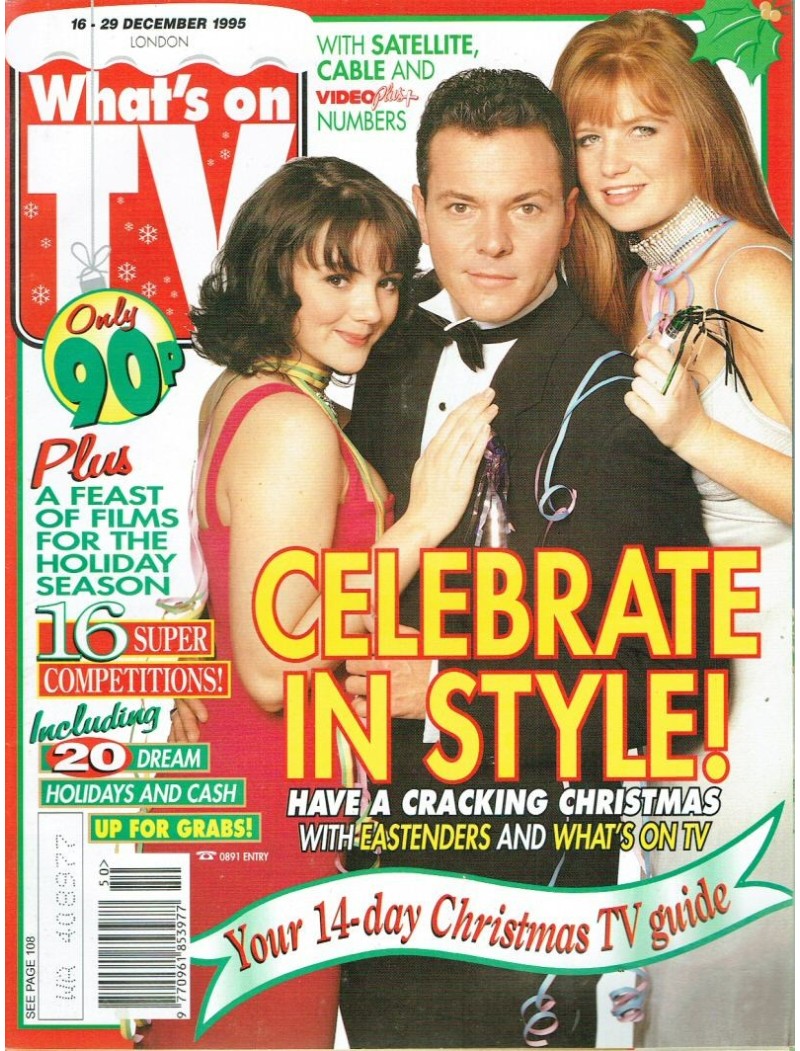 Whats on TV Magazine - 1995 16th December 1995 Martine McCutcheon Patsy Palmer John Hannah