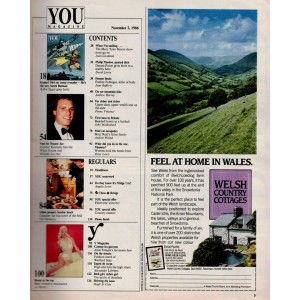 You Magazine 2nd November 1986 Batman Dennis Potter Mary Tyler Moore Midge Ure Beryl Reid Alice Temple