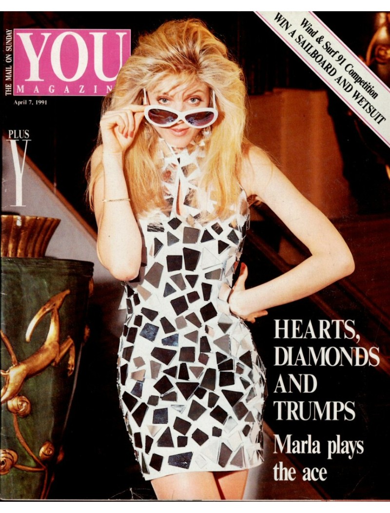 You magazine 7th April 1991 Marla Ann Maples Trump The Bangles Susanna Hoffs Peggy Moffitt