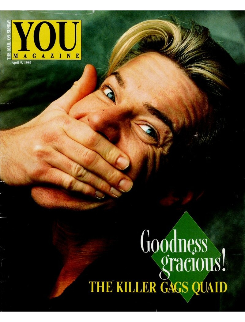 You Magazine 9th April 1989 Dennis Quaid Emmanuelle Beart