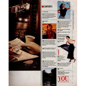 You Magazine 9th August 1992 Cheryl Ladd Charlies Angels Richard Harris Raymond Blanc