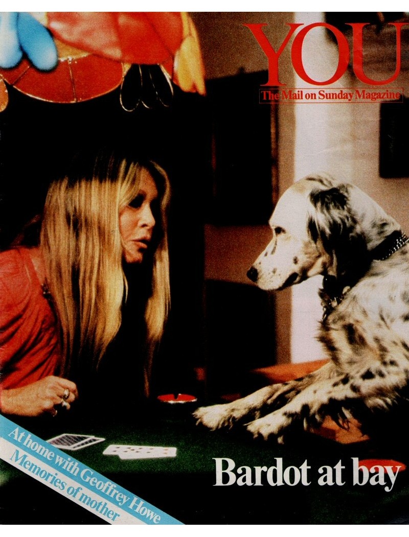 You Magazine 13th March 1983 Brigitte Bardot Gretea Garbo Jean Harlow Phoebe Nicholls
